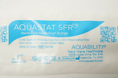 Aquabiliti 2S0706 Aquastat SFR Sterile Field Ready Flash Syringe 10ml in 12ml(x)